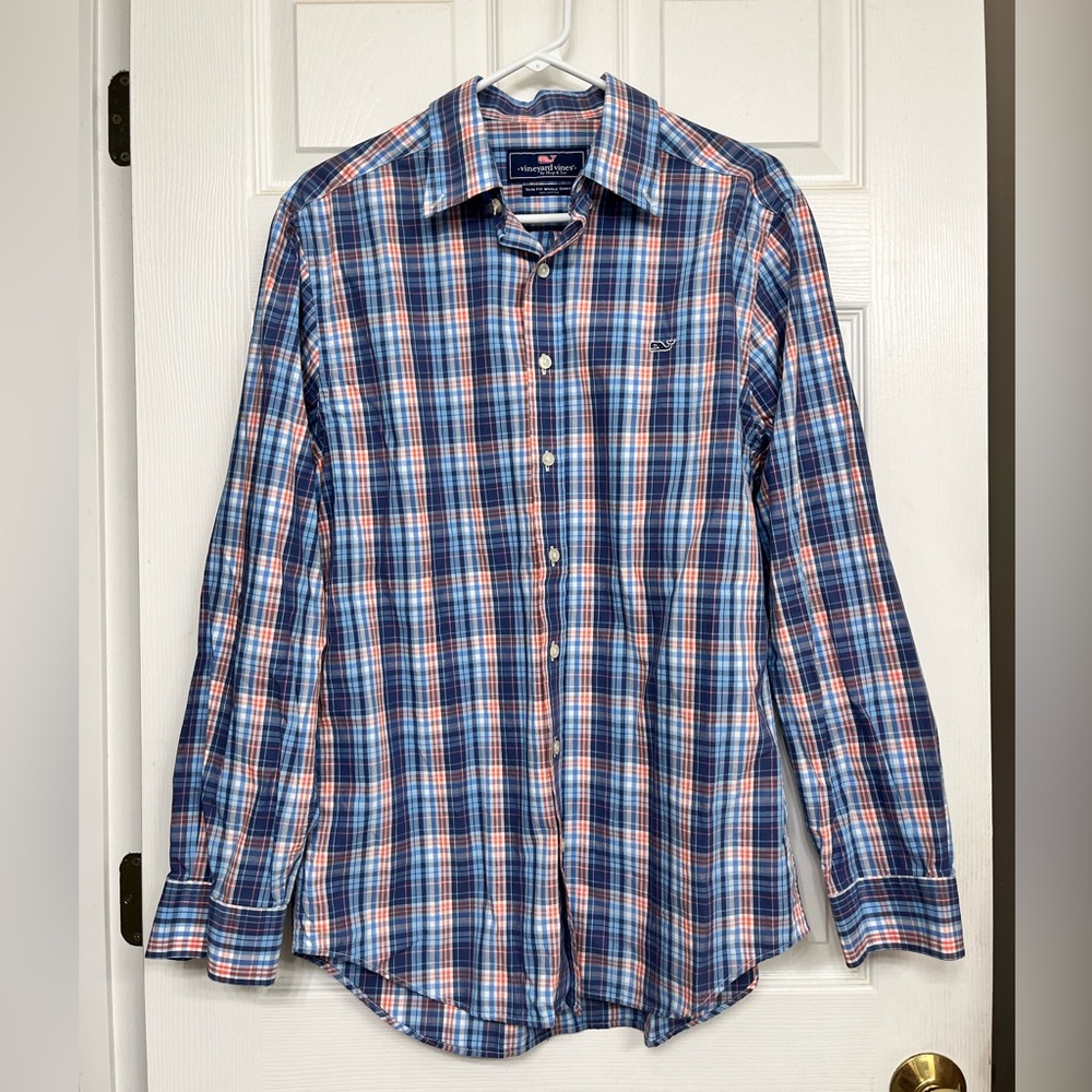 Vineyard Vines Slim Fit Whale Shirt Men’s Medium
